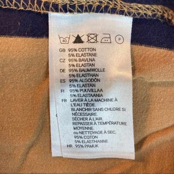 H&M Basic Tube Mini Skirt Striped Medium - Picture 3 of 6